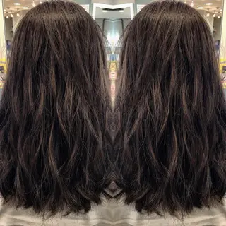 ミディアム box mico. mutsumiのヘアスタイル