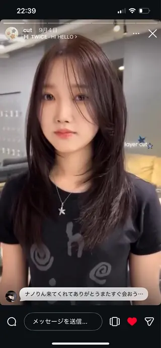 カラー 真下 瑞歩のヘアスタイル