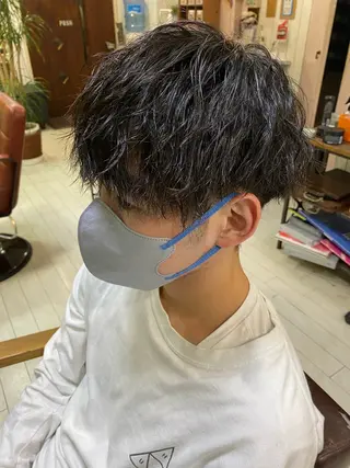 メンズ 🩶西 雪乃/透明感 くすみカラー🫧のヘアスタイル