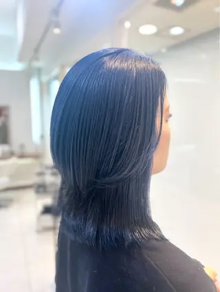 ミディアム カラー 髪質改善/縮毛矯正 ササキナツミのヘアスタイル