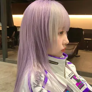 セミロング カラー ハイトーン/複雑履歴 名古屋/FUTOのヘアスタイル