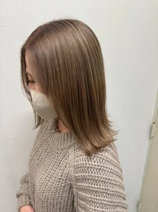 ミディアム カラー TELAHAIR 副代表　菊池謙のヘアスタイル