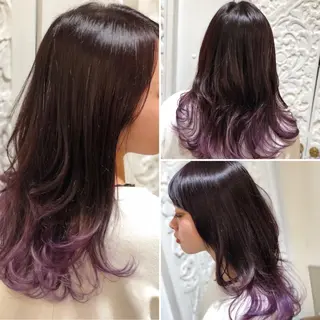 ロング カラー Y Uのヘアスタイル
