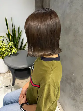 カラー 顔まわり/ボブウルフ 🤍愛唯(めい)のヘアスタイル