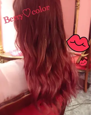 ミディアム セミロング ロング カラー ILu.所属・櫻井 愛弓のヘアスタイル