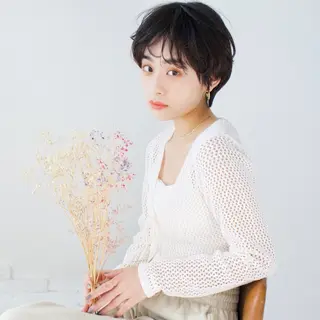 ショート カラー CREAPY所属・日向野 利菜のヘアスタイル