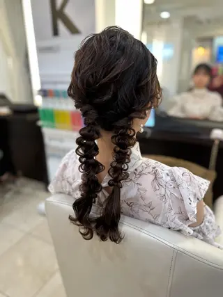 ヘアアレンジ mio/【日本橋】 パーマモデルのヘアスタイル