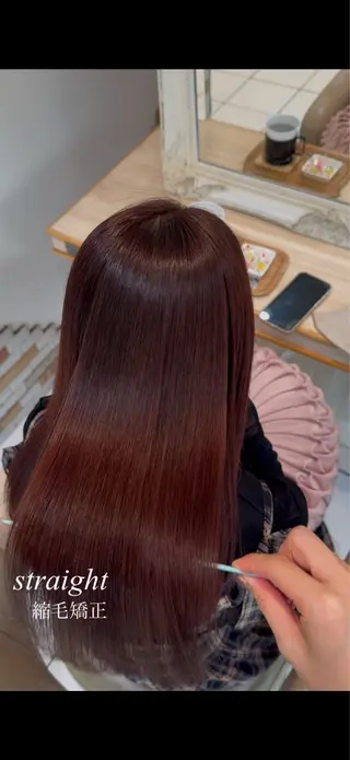 ロング 縮毛矯正/レイヤー カット🎀rikaのヘアスタイル