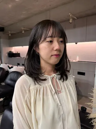 ミディアム カラー 表参道/赤み無し 透明感 colorのヘアスタイル