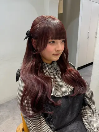 ロング カラー roka所属・ayaka♡ 柔らかカラーのヘアスタイル