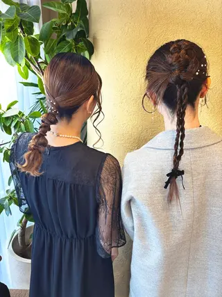 ロング ヘアアレンジ え りのヘアスタイル