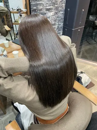 ロング カラー Nuuds所属・カトウ フウカのヘアスタイル