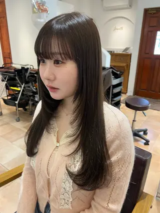 ロング カラー 🥀韓国ヘア🥀 宮津真菜のヘアスタイル