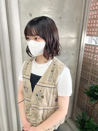 パーマ ボブパーマコテ巻き風 パーマNo1深江秀平のヘアスタイル