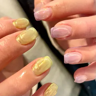 ショート m kaori𓃟のネイルデザイン