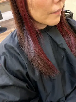 ロング 馬場 瑞穂のヘアスタイル