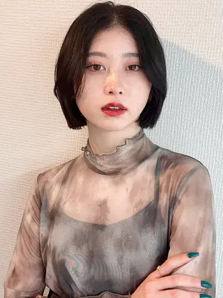 ショート カラー 横浜　店長 橋場優のヘアスタイル