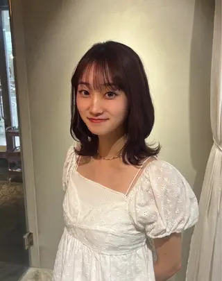 カラー Asumi/伏見 /ブリーチ/花屋併設のヘアスタイル