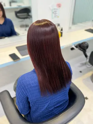 セミロング 🩷モテ髪＆透明感 🩷ミルクティー🩷のヘアスタイル