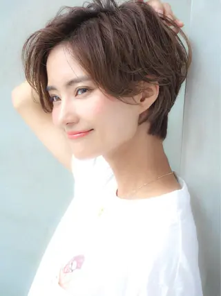 ショート カラー 🉐レイヤー/塩見 弘樹🉐渋谷のヘアスタイル