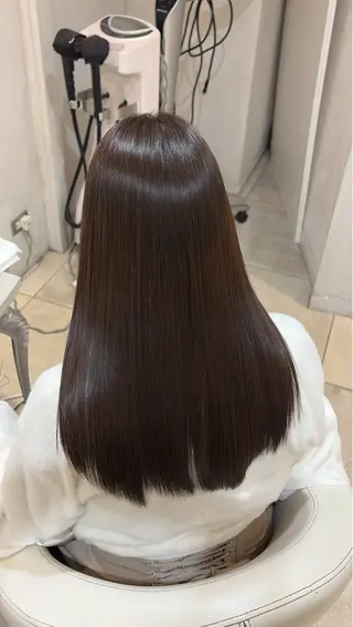 ロング 地毛風ストレート/ 髪質改善/セキネのヘアスタイル