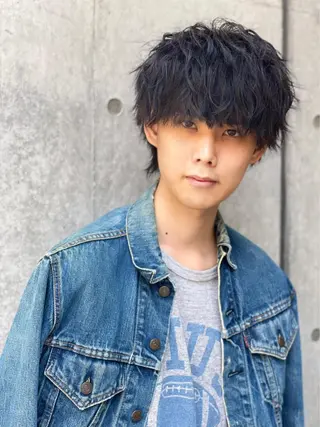 ショート カラー パーマ メンズ ☀️Luana☀️ 公式/大通のヘアスタイル