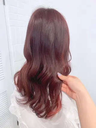 ロング カラー ヘアアレンジ 🍒暖色✖️レイヤー ／Haruna🍒のヘアスタイル