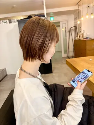 ショート SALT WATER所属・南堀江ハイトーン ×カットMIKU🍒のヘアスタイル