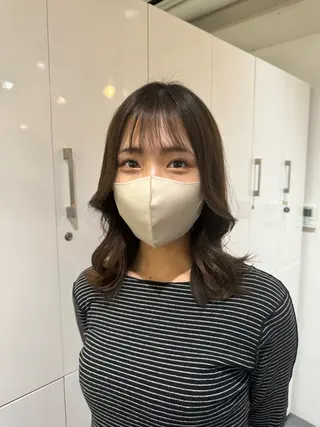 ミディアム 赤み無し柔らかカラー 【梅田】madokaのヘアスタイル