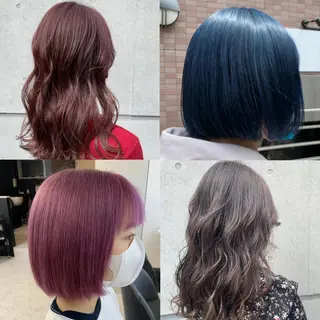 セミロング カラー ヘアアレンジ 🦋韓国ヘア 坂本 菜摘🦋のヘアスタイル