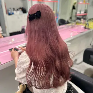 ミディアム カラー 🎀🧁ダメージレス 艶髪カラー🧁🎀のヘアスタイル