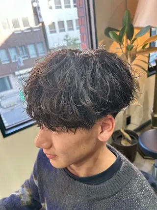 メンズ メンズパーマ眉毛 特化アユム🔥のヘアスタイル