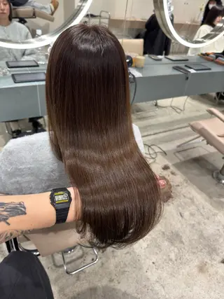 ミディアム カラー 立川/ブリーチ/ 髪質改善/西川翔真のヘアスタイル