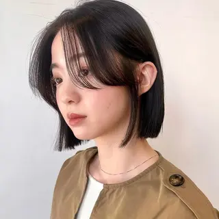 ショート カラー 🌱小顔ヘア/ボブ ミディアム/双葉🌱のヘアスタイル