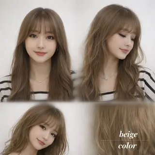 ロング カラー 山内 七鐘のヘアスタイル