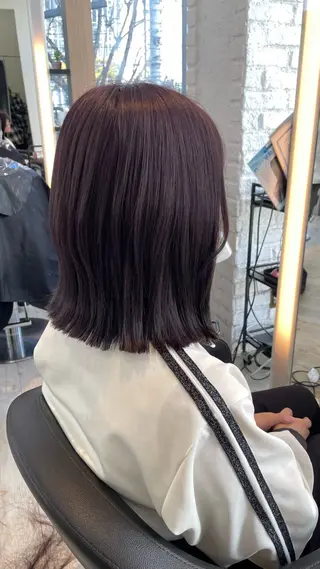 ショート カラー ブリーチ/髪質改善/ ハイトーン/暖色のヘアスタイル