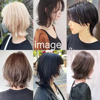 ミディアム 安藤 明日翔のヘアスタイル