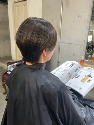 ショート カラー 南堀江/mowen/ サワモトガクのヘアスタイル