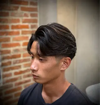 ミディアム メンズ Dorcus barber quality style ドルクス上野店 バーバーショップ所属・坂本 虹昂のヘアスタイル