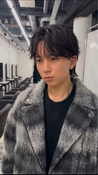 パーマ メンズ Pia Yakuin所属・岩佐 柚太のヘアスタイル