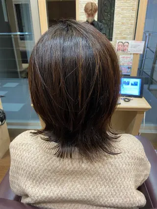 ミディアム VISAGE   join所属・コバヤシ ユウスケのヘアスタイル