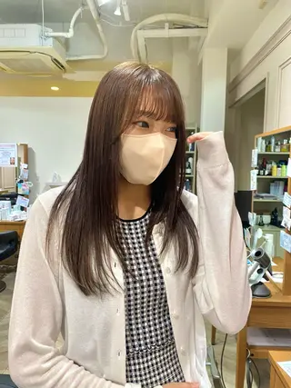 ロング カラー 棚橋 美和のヘアスタイル