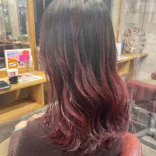 セミロング カラー パーマ 笑顔100点で接客/ TATEのマツエク・マツパデザイン