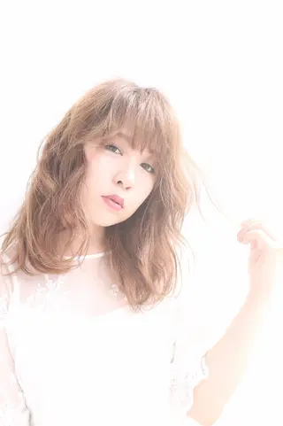 ミディアム カラー パーマ 山下 直人のヘアスタイル