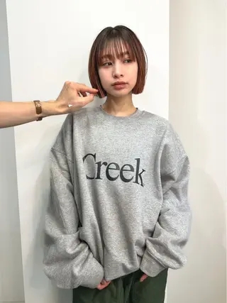 ショート カラー レイヤーパーマ＊ 顔まわり似合わせのヘアスタイル