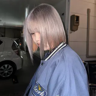 ミディアム 🧸ミルクティー /ブリーチ🫧あずみのヘアスタイル
