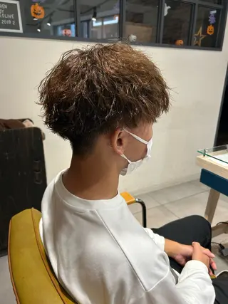 パーマ メンズ 関口 桃花🌷 暖色カラーのヘアスタイル