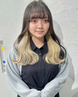 ロング カラー インナーカラー/レイ ヤーカット♡/マキシのヘアスタイル