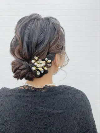 セミロング ヘアアレンジ GRANLUSSO 〜グランルッソ駅前店所属・木口 嘉美のヘアスタイル