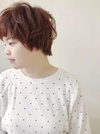 ショート カラー 松下 輝璃のヘアスタイル